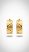 Geometric Gold Vermeil Earrings